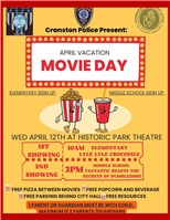 Mayor, Cranston PD Present April Vacation Movie Day